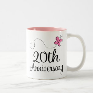 Caneca De Café Em Dois Tons 20o Aniversário