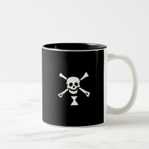 Caneca De Café Em Dois Tons 22427-pirato-flag-emanuel-wynne-vetor PIRATE SKUL