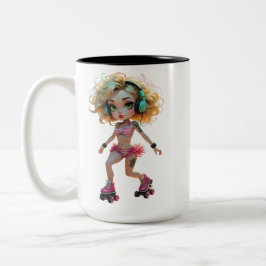 Caneca De Café Em Dois Tons 23A Dollz por: Svace - Série 01
