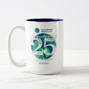Caneca De Café Em Dois Tons 25 do Aniversário do IVH Mug - Dois tons - Marinho