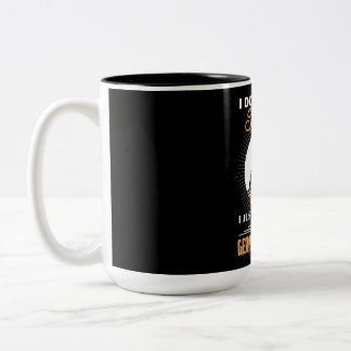 Caneca De Café Em Dois Tons 2 Não preciso de terapia, só preciso de ver a minh