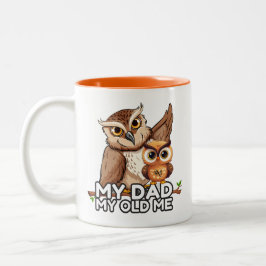 Caneca De Café Em Dois Tons 2-Tone Mug 11oz: Meu Pai Meu Velho (laranja)