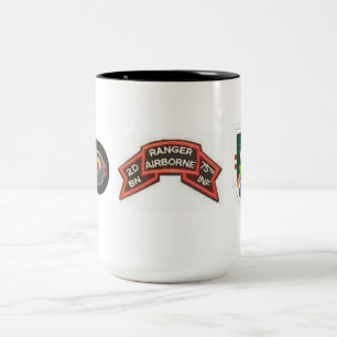 Caneca De Café Em Dois Tons 2D A INFANTARIA da GUARDA FLORESTAL 75TH dos BN