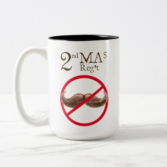 Caneca De Café Em Dois Tons 2MÃES - Sem Cabelo Facial (Esquerda)