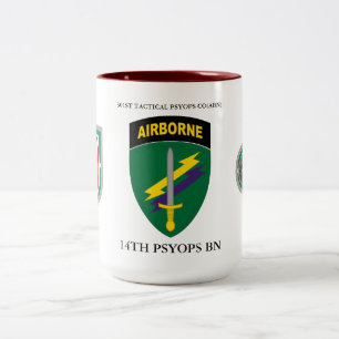 CANECA DE CAFÉ EM DOIS TONS 301 PSIOPS TÁTICOS DE RUA CO(ABN) PSIOPS BN