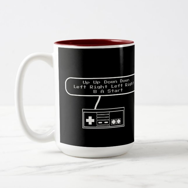 Caneca De Café Em Dois Tons 30 Vidas Mug (Esquerda)