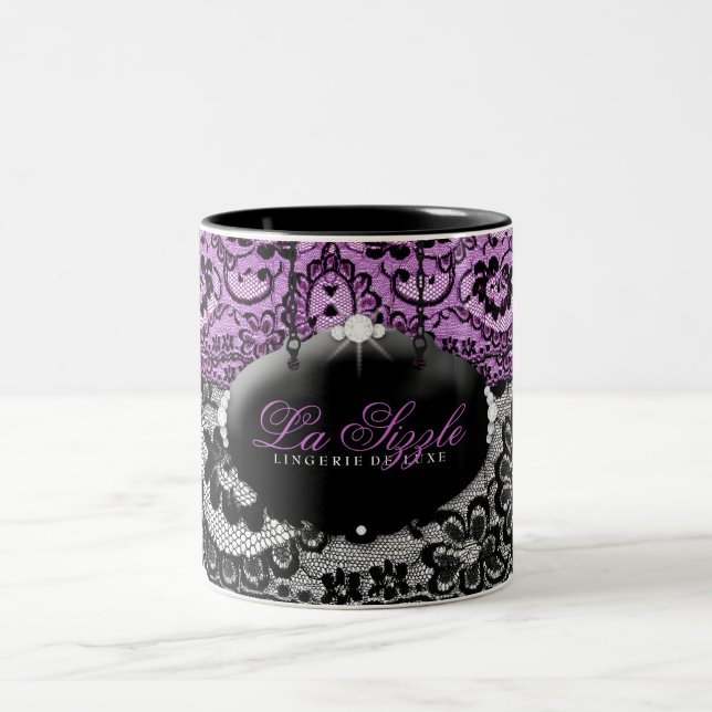 Caneca De Café Em Dois Tons 311-Lace De Luxe - violeta (Centro)