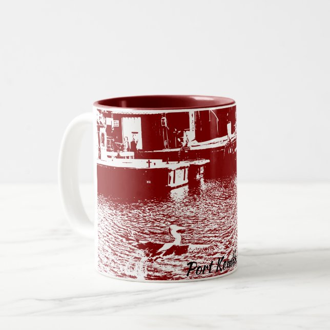 Caneca De Café Em Dois Tons 325 ml (Frente Esquerda)