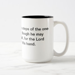 Caneca De Café Em Dois Tons 37:23 dos salmos - 24