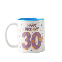 3-0 está aqui! Feliz aniversário de 30 anos Mug.