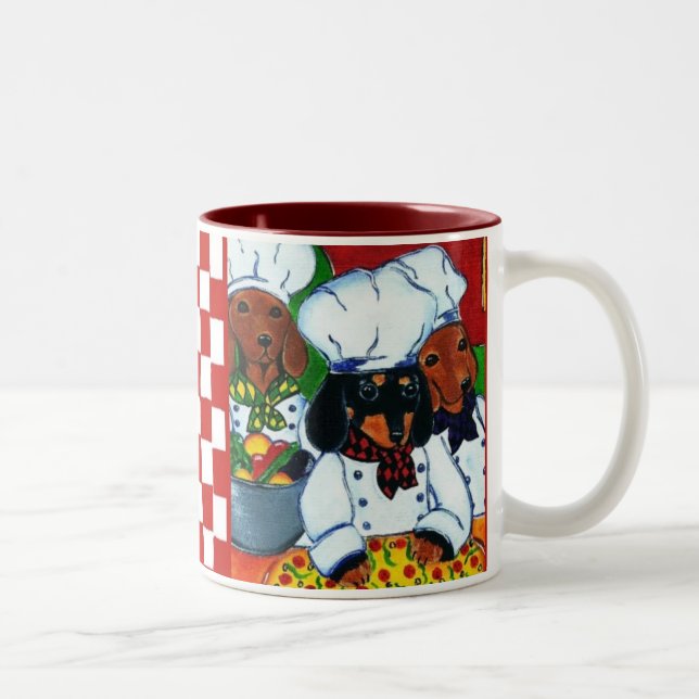 Caneca De Café Em Dois Tons 3 Chef - Saquinhos (Direita)