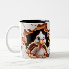 Caneca De Café Em Dois Tons 3D Bebê Cachorro Turco Quente de Cacau
