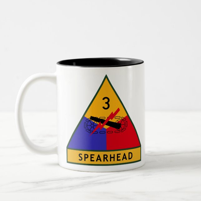 Caneca De Café Em Dois Tons 3rd Armored Division (Esquerda)