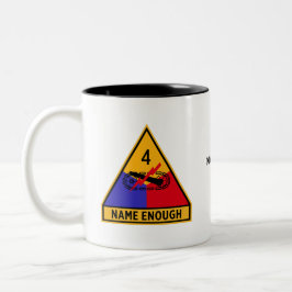 Caneca De Café Em Dois Tons 4ª Divisão Armada "Nome suficiente"