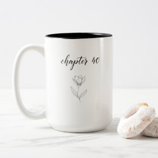 Caneca De Café Em Dois Tons 40th Birthday Mug Gift for Her Funny Elegant 40