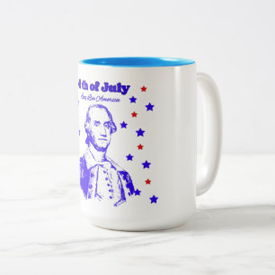 Caneca De Café Em Dois Tons 4 de Julho