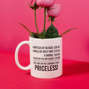 Caneca De Café Em Dois Tons 4 Frascos De Enxaqueca: US$ 20,00 4 Rolos De Fita 