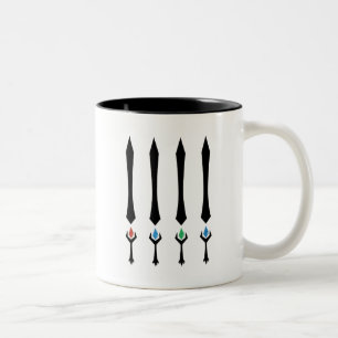 Caneca De Café Em Dois Tons 4 pedras