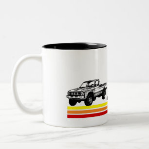 Caneca De Café Em Dois Tons 4 WD 80 s - Stripes de caminhão