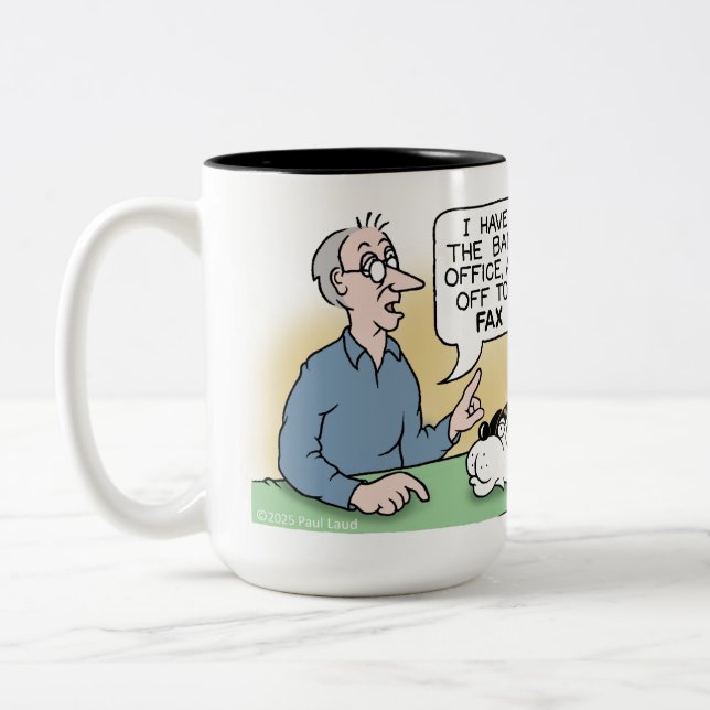 Caneca De Café Em Dois Tons 50 - Caricatura (Esquerda)