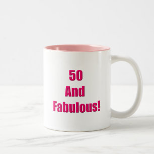 Caneca De Café Em Dois Tons 50 e Fabuloso