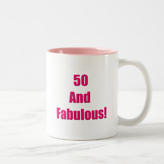Caneca De Café Em Dois Tons 50 e Fabuloso