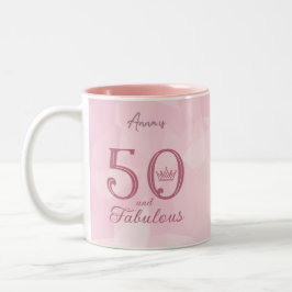 Caneca De Café Em Dois Tons 50 e Fabuloso e moderno Elegante Rosa Dourado Clás