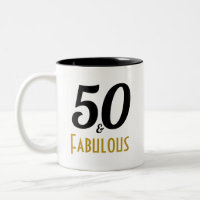 50 e Fabuloso Festa de aniversário Mug