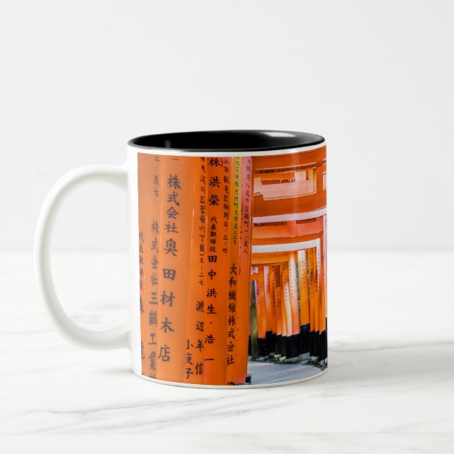 Caneca De Café Em Dois Tons 50 tons de laranja - Senbon Torii, Quioto (Esquerda)