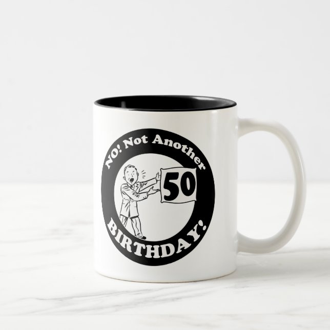 Caneca De Café Em Dois Tons 50th Presentes de aniversário (Direita)