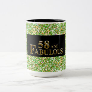 Caneca De Café Em Dois Tons 58º Aniversário