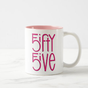 Caneca De Café Em Dois Tons 5-5-5-5-5 - Mug rosa quente