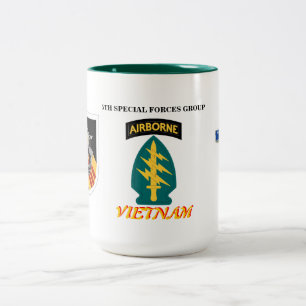 Caneca De Café Em Dois Tons 5o A INFANTARIA do COMBATE das FORÇAS ESPECIAIS