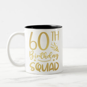 Caneca De Café Em Dois Tons 60º Aniversário do Esquadrão 60