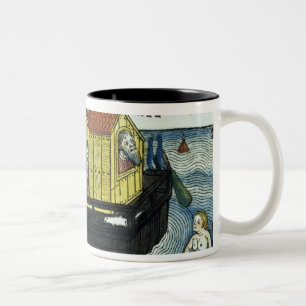 Caneca De Café Em Dois Tons 6:11 da génese - as 24 arcas de Noah, do babador