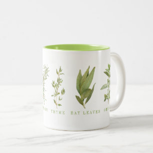 Caneca De Café Em Dois Tons 6 Limão FRESCO DE HERBS, caneca de dois tons