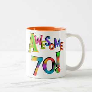 Caneca De Café Em Dois Tons 70 t-shirt e presentes impressionantes do