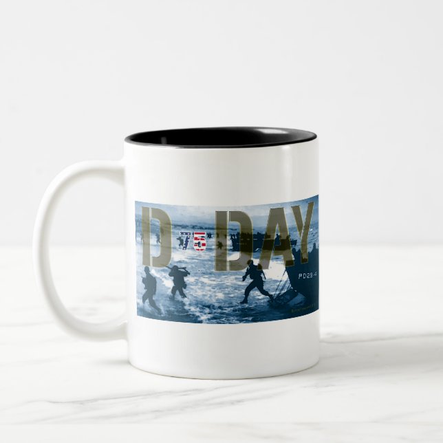 Caneca De Café Em Dois Tons 75.º Aniversário do Dia D (Esquerda)