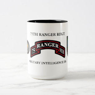 Caneca De Café Em Dois Tons 75.o REGIME DE PERIGO DE INTELIGÊNCIA MILITAR BN