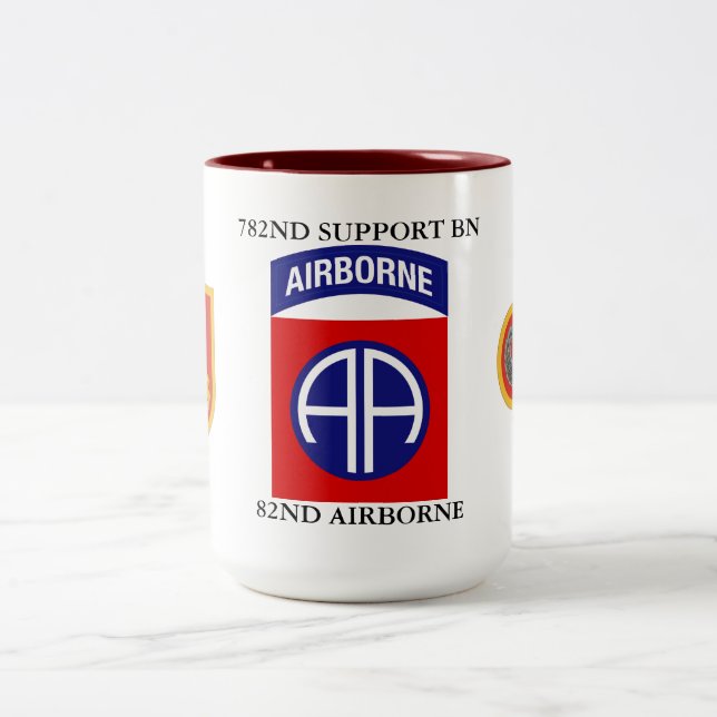 CANECA DE CAFÉ EM DOIS TONS 782º BATALHÃO DE SUPORTE 82º AEROPORTO (Centro)