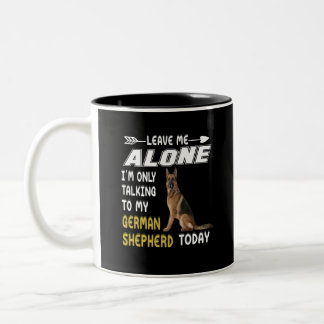 Caneca De Café Em Dois Tons 7 Deixe-me em paz, estou apenas conversando com me