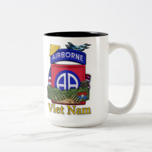 Caneca De Café Em Dois Tons 82.a divisão aérea vietnam vets patch Cup
