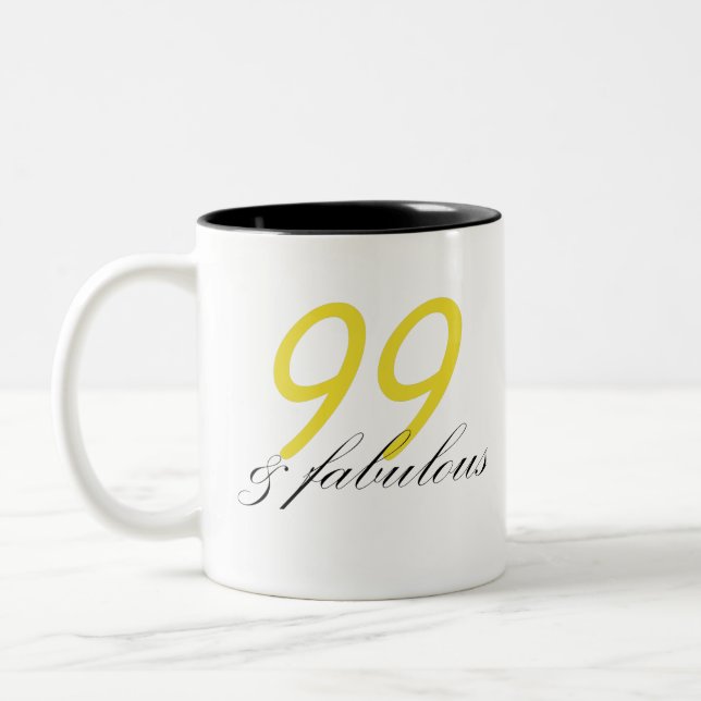 Caneca De Café Em Dois Tons 99 e fabuloso (Esquerda)