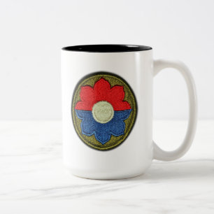 Caneca De Café Em Dois Tons 9o A infantaria Fort Lewis da identificação