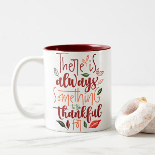 Caneca De Café Em Dois Tons A acção de graças seja grata