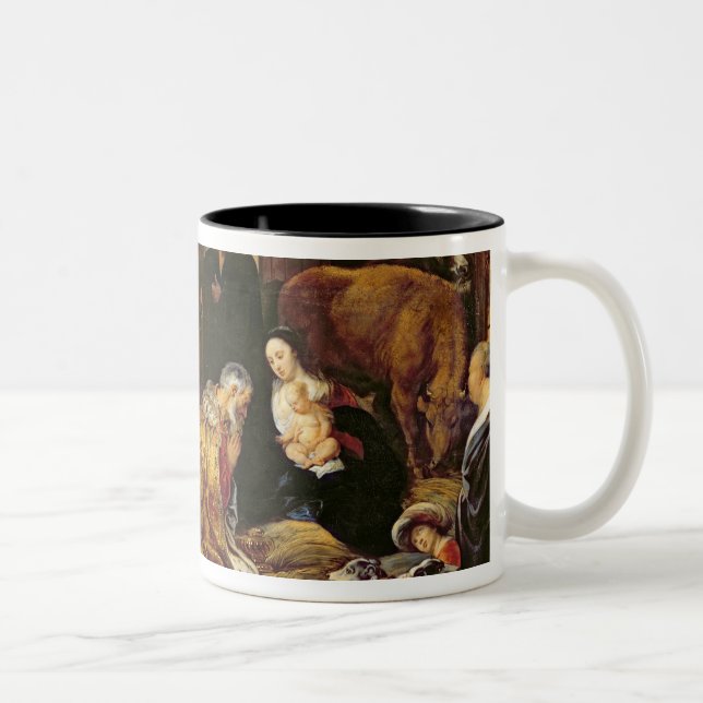 Caneca De Café Em Dois Tons A adoração dos Magi (Direita)
