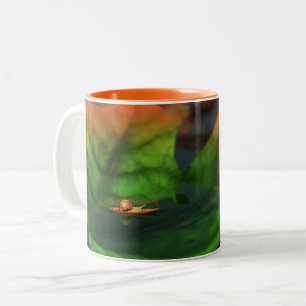 Caneca De Café Em Dois Tons A Água É Grande