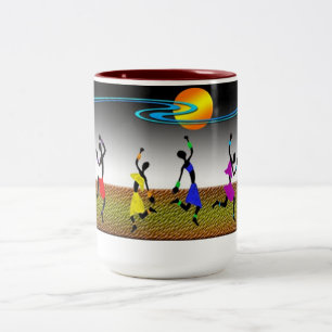 Caneca De Café Em Dois Tons A Alegria Da Dança