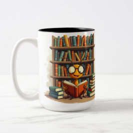 Caneca De Café Em Dois Tons A Alegria dos Livros