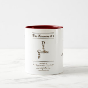 Caneca De Café Em Dois Tons A anatomia "de um copo do café surdo"